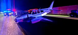 Plane crashes into traffic during emergency landing in Florida