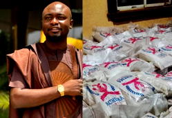 Stephen Achema uplifts families with 6,000 bags of rice