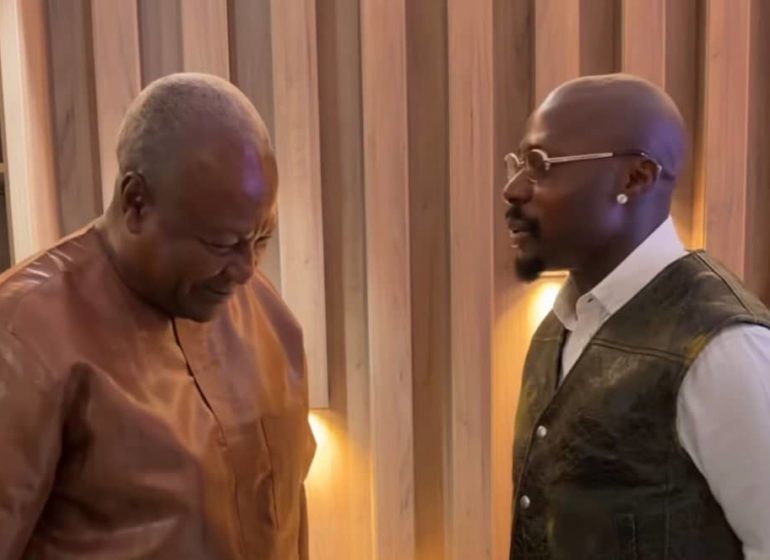 Video: Asake meets President John Mahama after show in Ghana