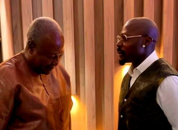 Video: Asake meets President John Mahama after show in Ghana