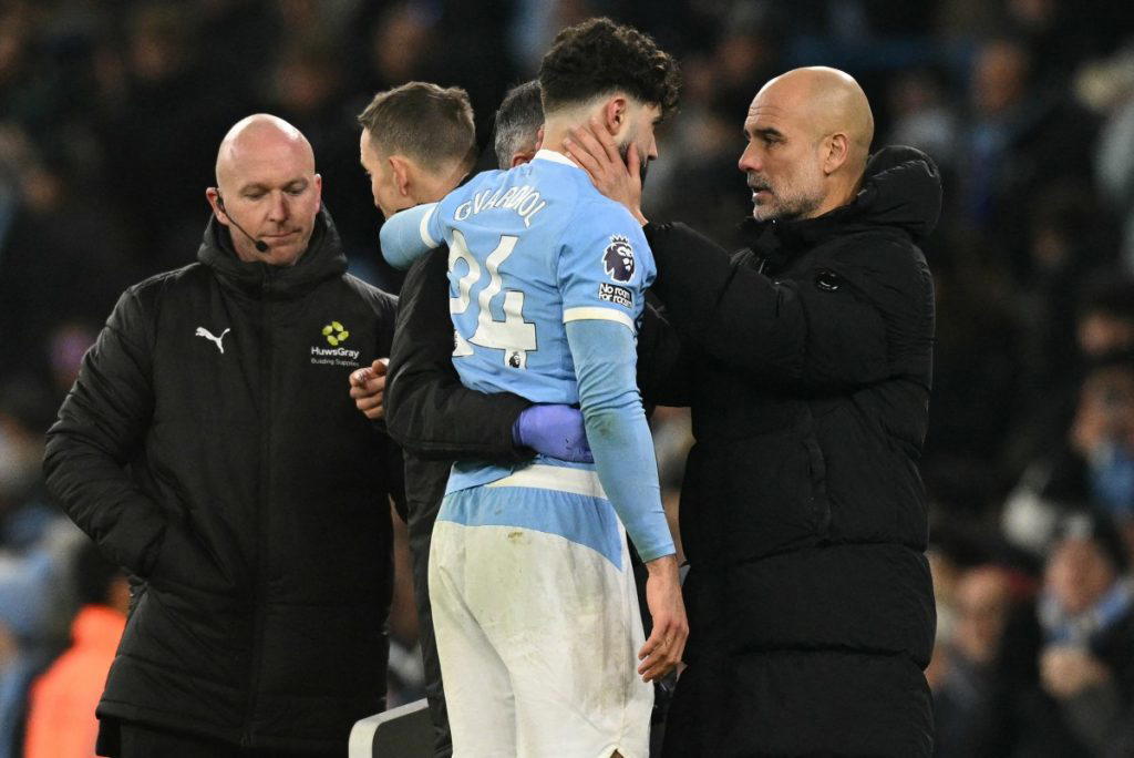 Man City’s Gvardiol out with broken leg