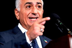 Son of Iran’s late shah says Islamic republic ‘will fall’