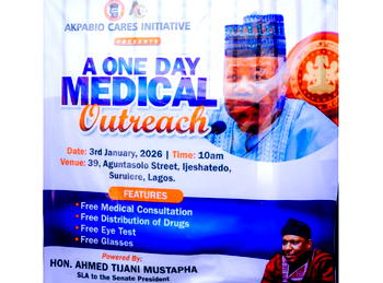 Photos: Akpabio aide takes Senate President’s free medical outreach to Lagos, targets 700 beneficiaries