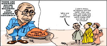 Cartoon: Adam eating apple again; we're in trouble