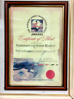 Contemporary Group wins 2007 West Africa’s Excellence Award in Property Development, Engineering Services