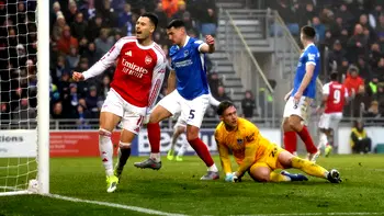 Martinelli hat-trick sends Arsenal past Portsmouth into FA Cup fourth round