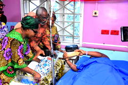 New Year: Gbajabiamila splashes gifts on first babies in Surulere, pays N53m medical bills