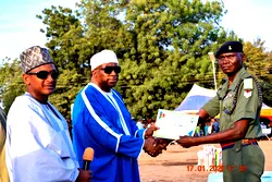 Former COAS praises three brigade troops for dedicated service