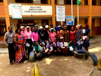 Climate Change: Ikoyi Club Ladies take tree-planting campaign to school