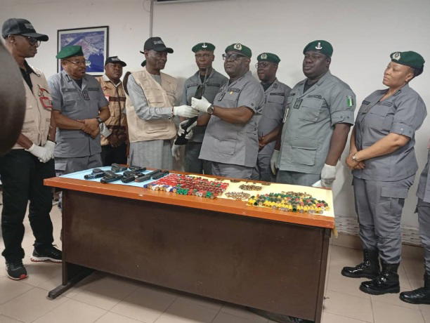 Customs hands over seized arms, ammunition uncovered from imported vehicles to NCCSALW