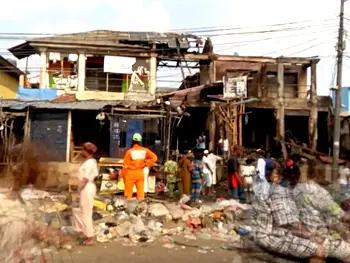 Another fire in Lagos as shops in Ikotun burn