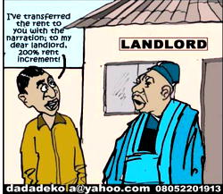 Cartoon: Lagos landlord and tenant tax affairs