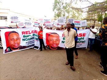Protesters disrupt opening of Enugu judiciary legal year over jailed LP lawmaker