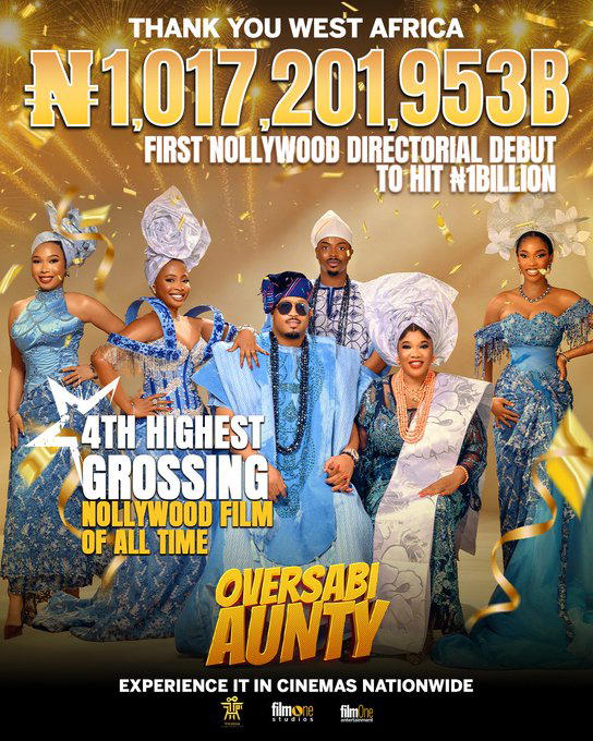 Toyin Abraham’s Oversabi Aunty crosses ₦1 billion at Box Office