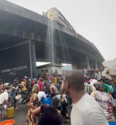 LASEMA warns against scooping spilled product or igniting any flame near area