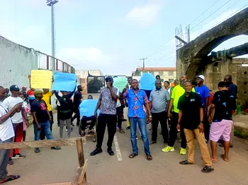 Protest rocks Akure Stadium over appointment of acting GM