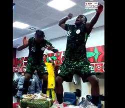 Video: Super Eagles players in victory dance