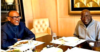 Tinubu meets Paul Kagame in Paris, discusses world affairs