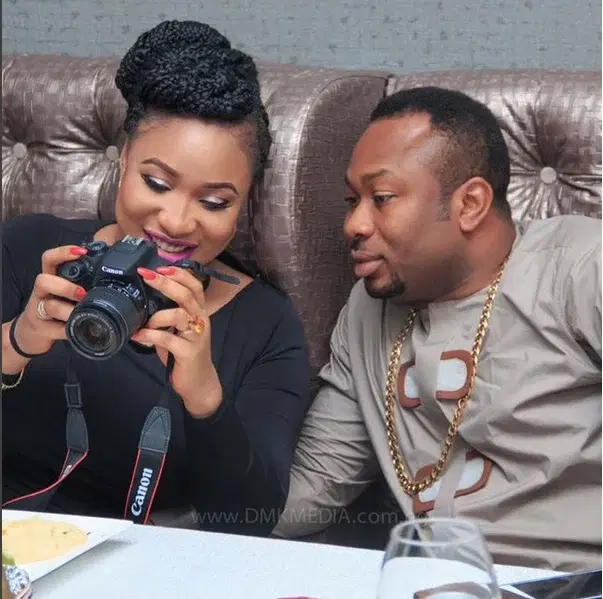 ‘What God cannot do does not exist,’ Olakunle Churchill reunites with Tonto Dikeh, son