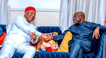 Hope Uzodimma visits Otti, says meeting not political