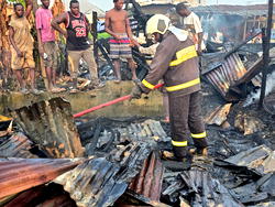 Firefighters battle New Year Day inferno in Abuja, several states