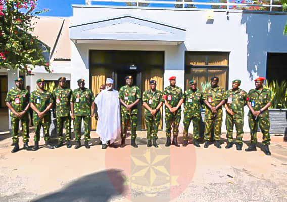 Photos: Army chief visits IBB, Abdulsalami, Niger gov, assures of enhanced security