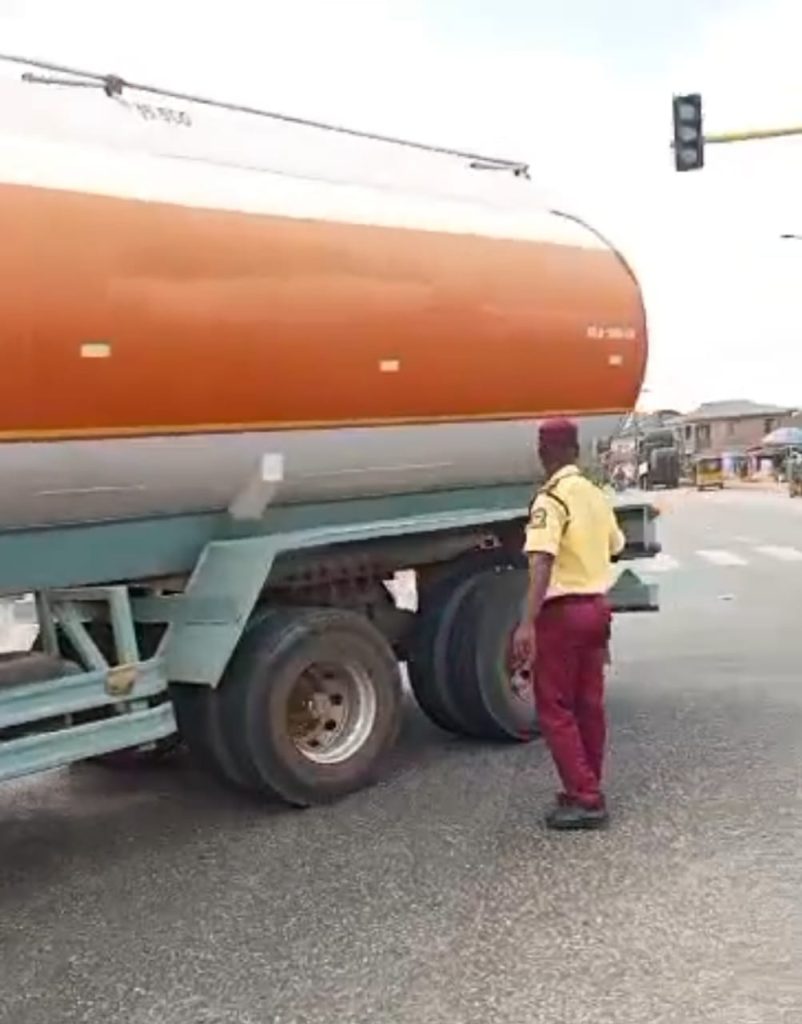 Tanker crushes motorcyclist, passenger Lagos