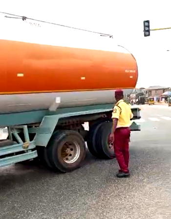 Tanker crushes motorcyclist, passenger Lagos