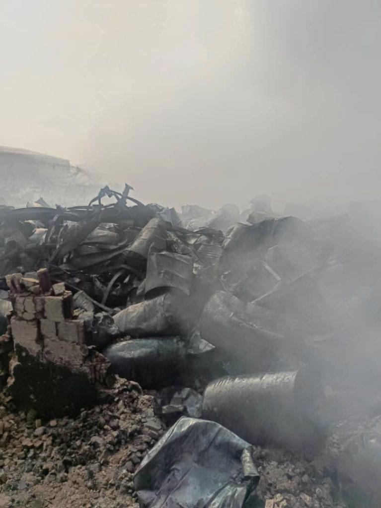 Fire razes warehouse in Amuwo-Odofin Industrial Area, destroys items worth millions