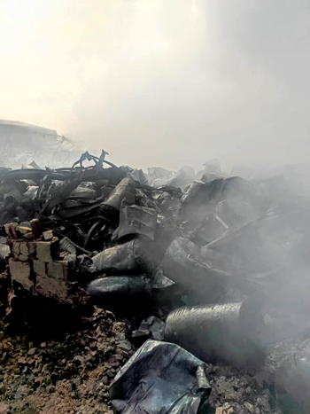 Fire razes warehouse in Amuwo-Odofin Industrial Area, destroys items worth millions