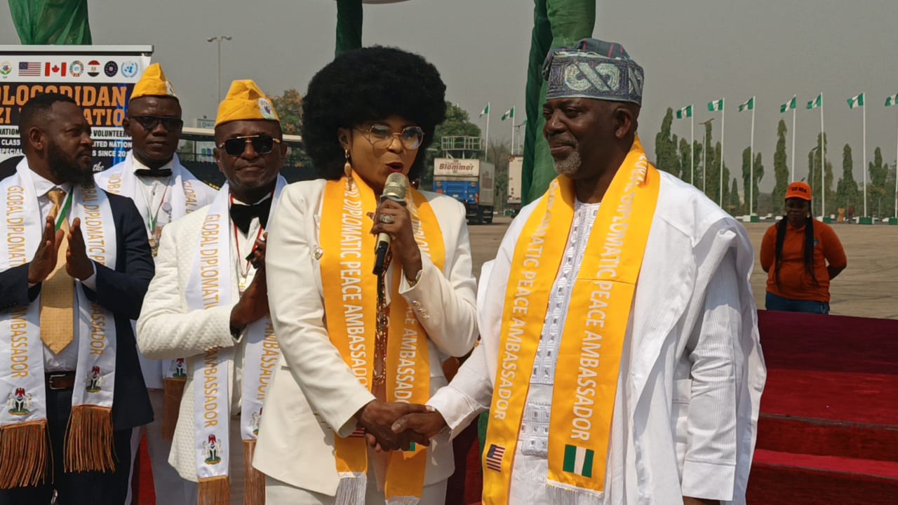 Founder,Ologodidan Jezi Foundation Global,Dr.Racheal Ojuade and the Chairman APC UK,Hon.Tunde Doherty at the event.