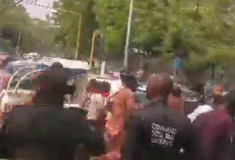 Video/Photos: Police tear-gas Lagos residents protesting Makoko demolitions
