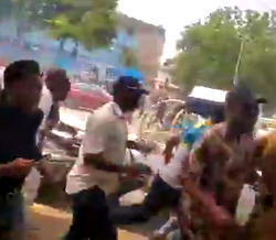 Video/Photos: Police tear-gas Lagos residents protesting Makoko demolitions