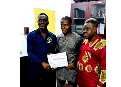 Vice chairman NANS Lagos State gives bursary to five LASUSTECH students
