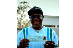 APC presents membership card to Senator Katung