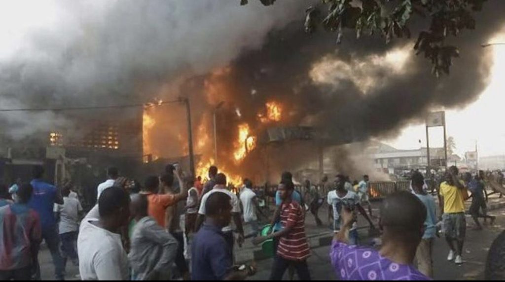 Just In: Fire guts Amuwo Odofin Industrial Estate