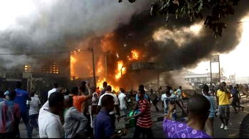 Just In: Fire guts Amuwo Odofin Industrial Estate