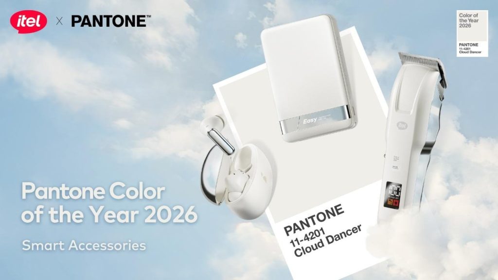 The Color of the Year 2026 has arrived in Nigeria: itel in partnership with Pantone unveils the the Cloud Dancer