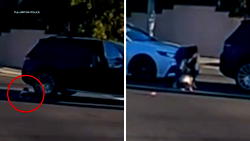 Mother arrested after video shows toddler fall out of moving car