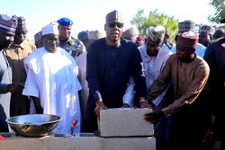 Zulum lays foundation for construction of mega school in Marama town