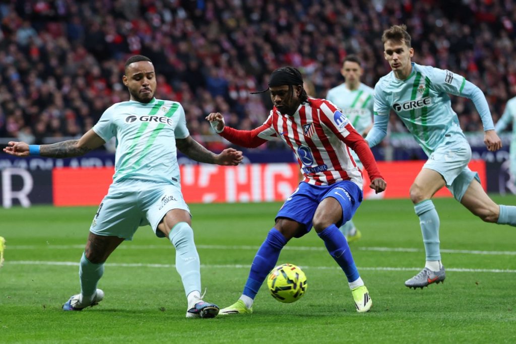 Lookman’s Atletico Madrid slump to 1-0 defeat against Betis