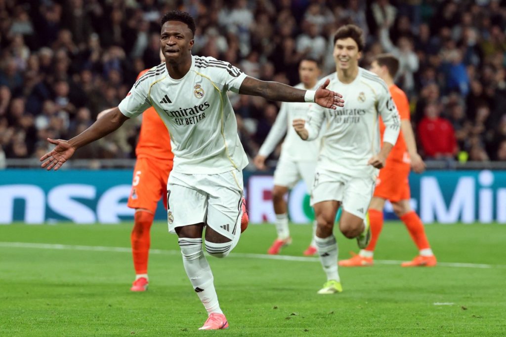 Vinicius bags brace as Real Madrid take La Liga lead