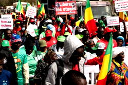 [PHOTOS] AFCON: Protestors march in Dakar over jailed Senegal fans in Morocco