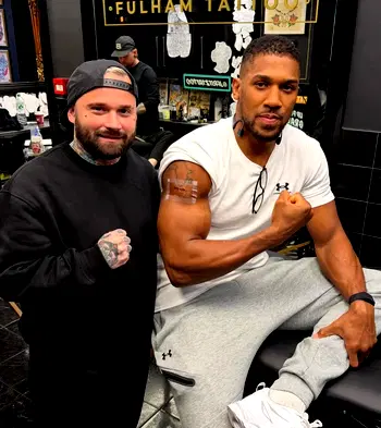 Anthony Joshua honours late friends with tattoos after Ogun crash