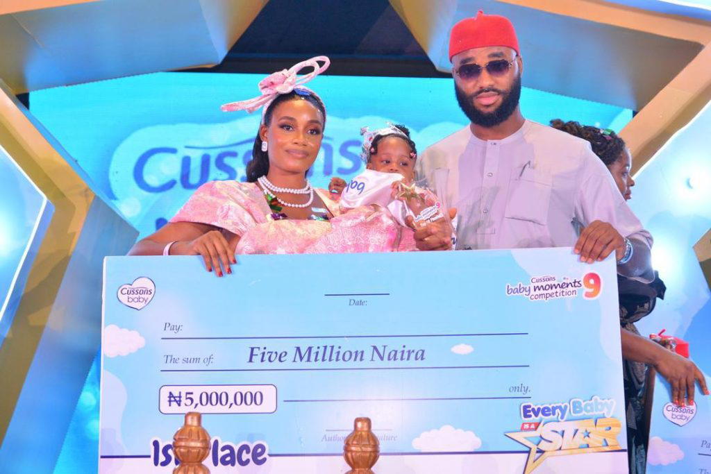 Baby Hope Cyprian with her parents