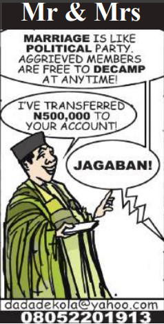 Cartoon: What do divorce and defection have in common?