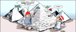 Cartoon: Pyramids of collapsibles