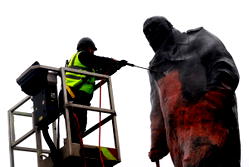 Man charged after defacing Churchill statue in central London