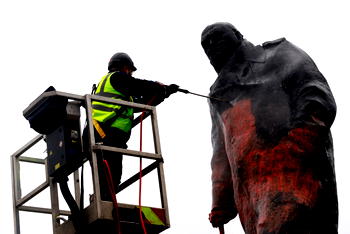 Man charged after defacing Churchill statue in central London