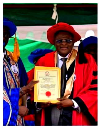 Agba congratulates Otu on Sun Governor of the Year Award, honorary Doctorate